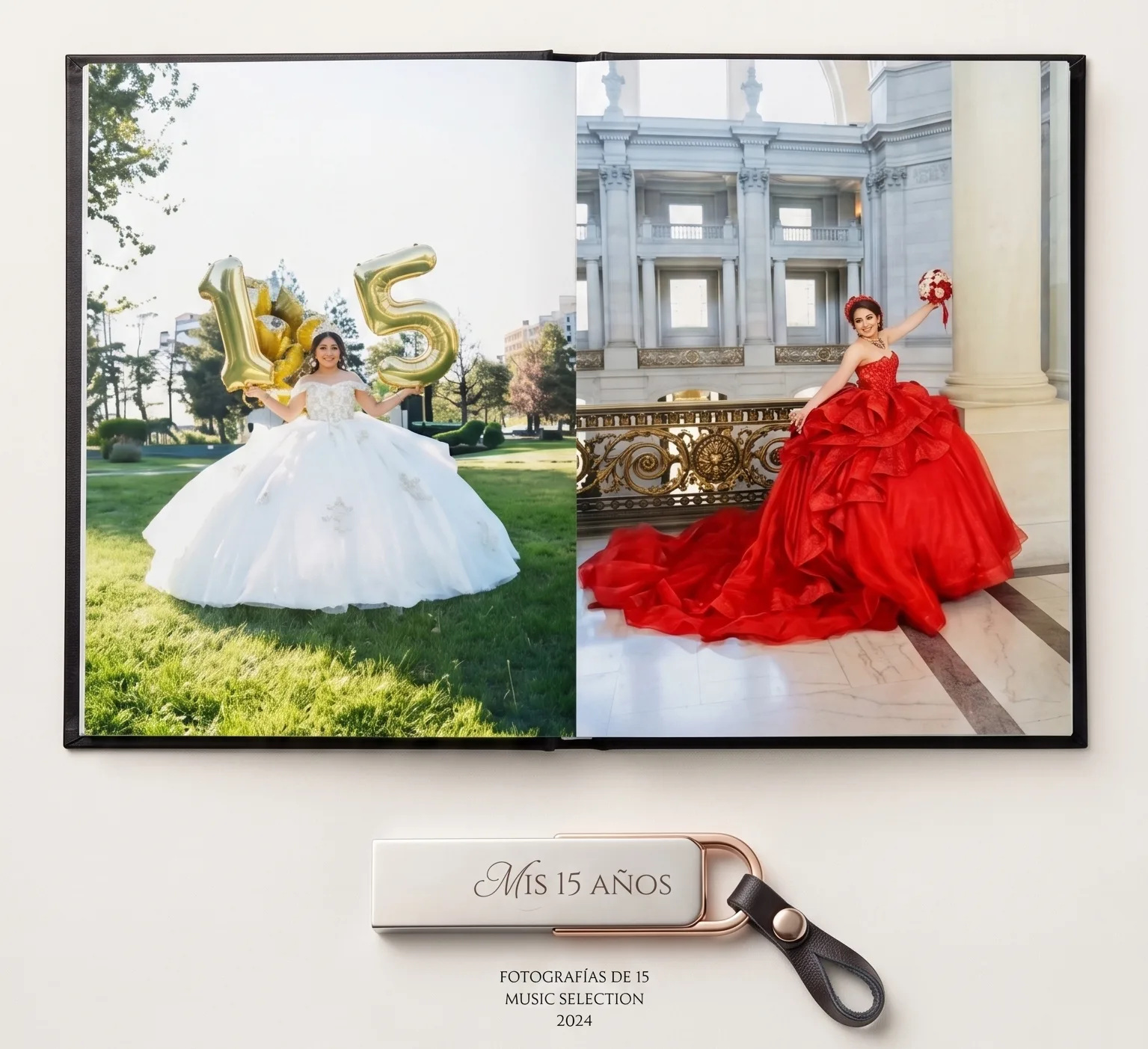 Quinceañera photo album example 4
