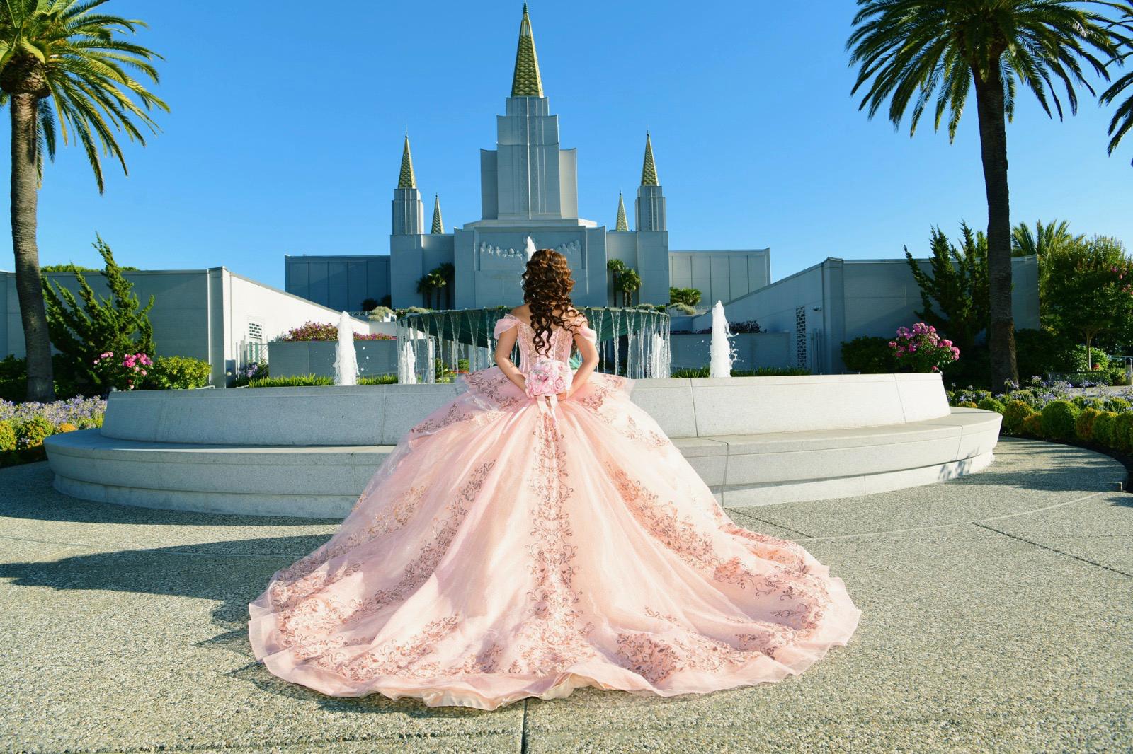 Temple garden full gown portrait